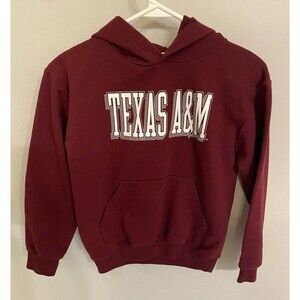 Texas A&M University Aggies Boy Girl Sweatshirt Hoodie, Size Youth Medium, 7-8